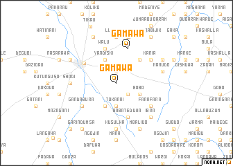 map of Gamawa