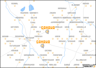 map of Gamawa