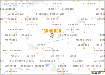 map of Gambach