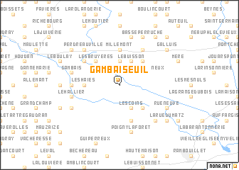 map of Gambaiseuil