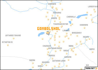 map of Gambal Shāl