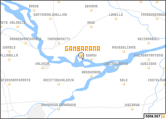 map of Gambarana