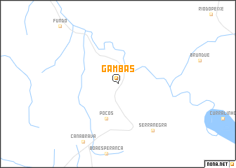 map of Gambás