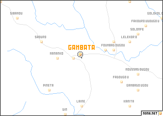 map of Gambata