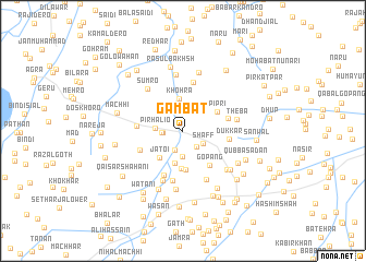 map of Gambat