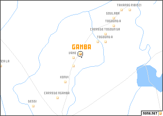 map of Gamba