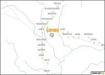 map of Gamba