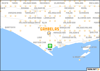 map of Gambelas