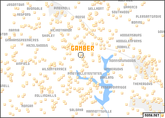 map of Gamber