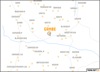 map of Gambé
