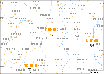 map of Gambia