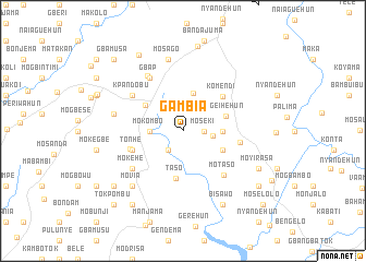 map of Gambia