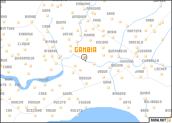 map of Gambia