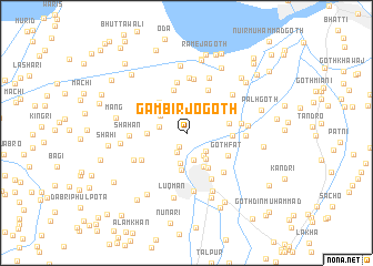 map of Gambīr jo Goth
