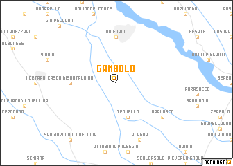 map of Gambolò