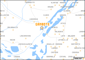 map of Gambote