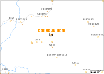 map of Gambou-Dimani