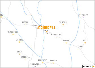 map of Gambrell