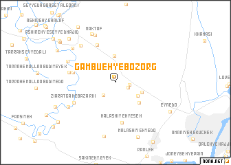 map of Gambū‘eh-ye Bozorg
