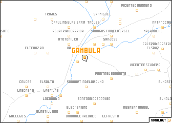map of Gambula