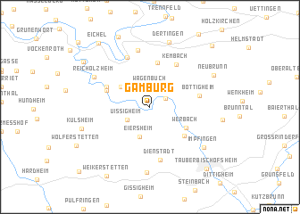 map of Gamburg