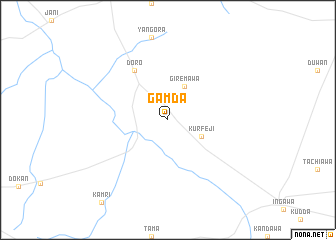map of Gamda