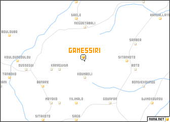 map of Gamèssiri