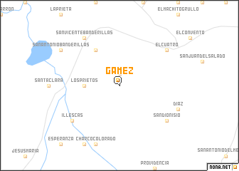 map of Gámez