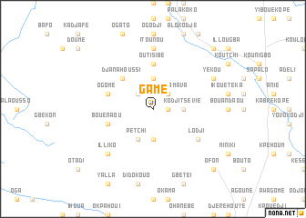 map of Gamé