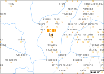 map of Gamé