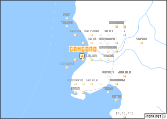 map of Gamgono