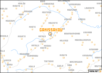 map of Gamissakou