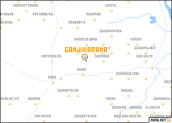 map of Gamji Karama