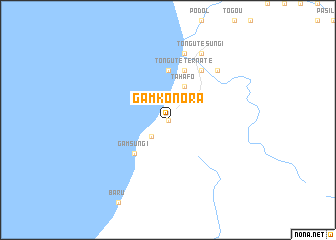 map of Gamkonora