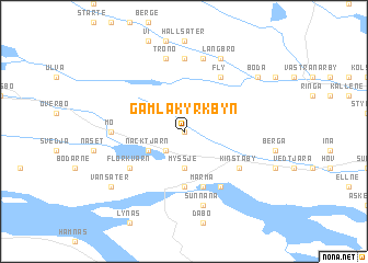 map of Gamla Kyrkbyn