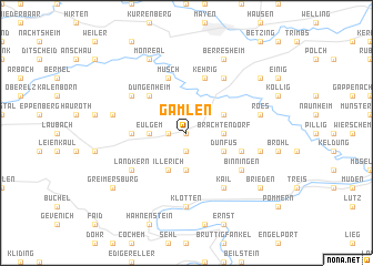 map of Gamlen