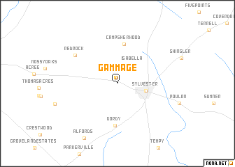 map of Gammage