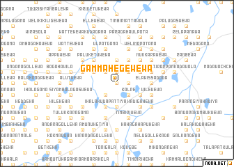 map of Gammahegewewa