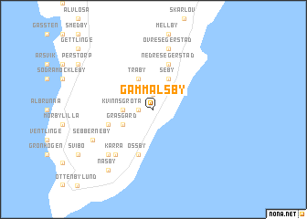 map of Gammalsby