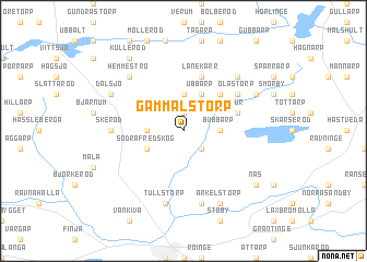 map of Gammalstorp