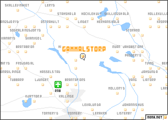 map of Gammalstorp