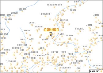 map of Gammān