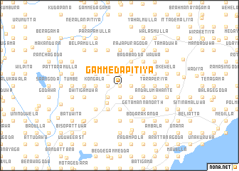 map of Gammedapitiya