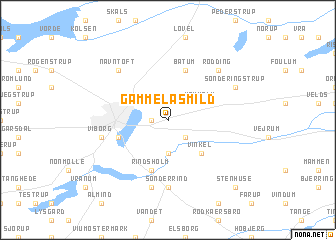 map of Gammel Asmild