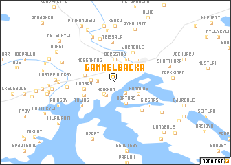 map of Gammelbacka