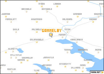 map of Gammelby