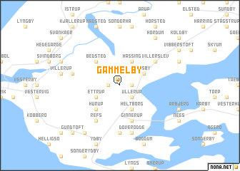 map of Gammelby