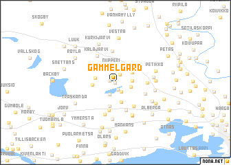 map of Gammelgård