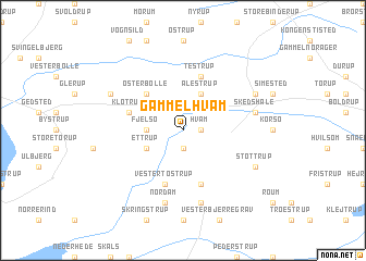 map of Gammel Hvam