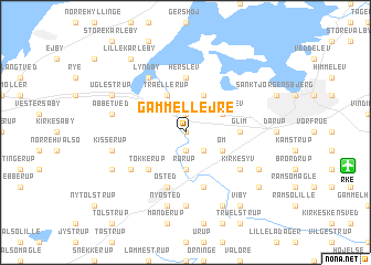 map of Gammel Lejre